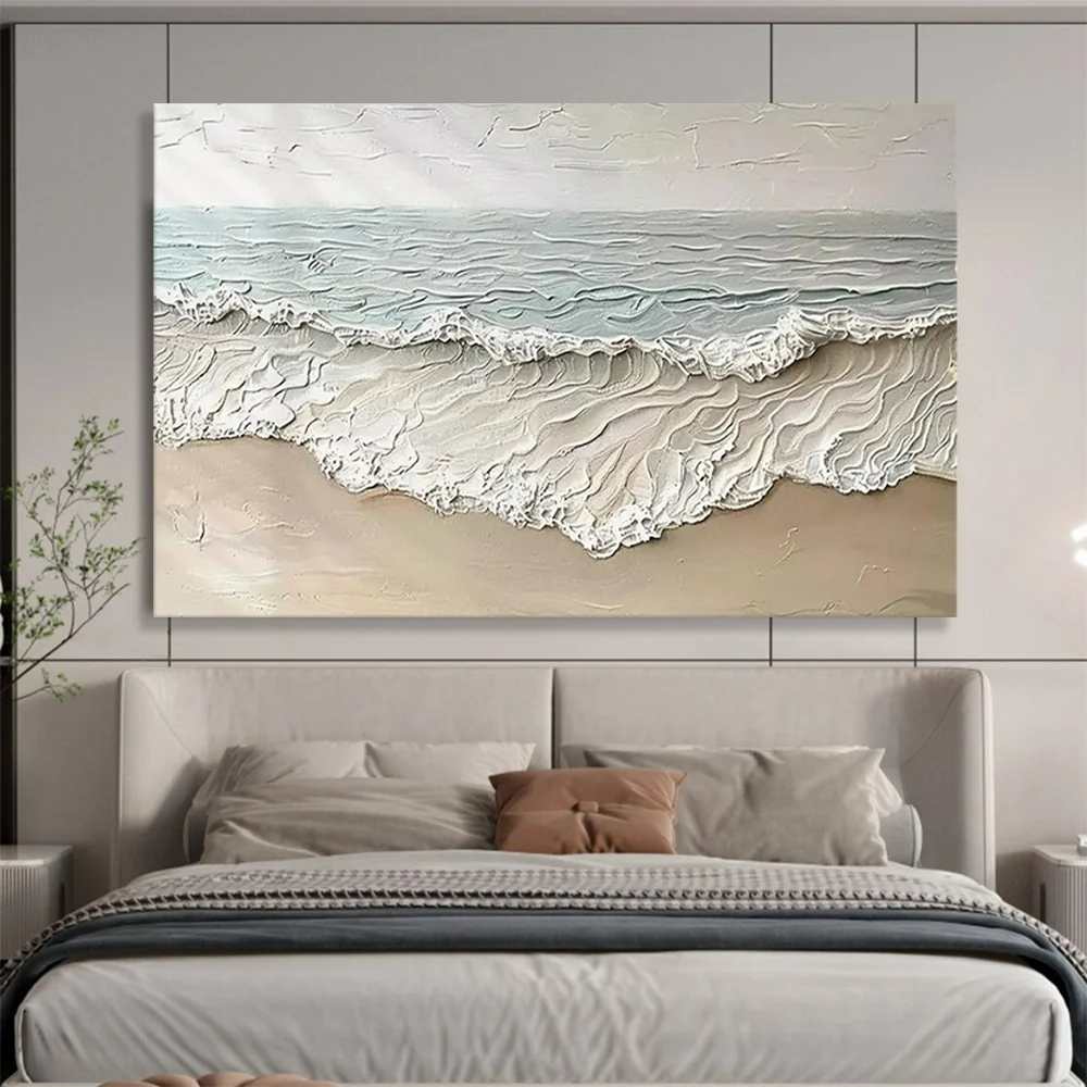 Beach_Waves_Coastal_Textured_Entryway_Abstract_Wall_Art_07JC7 wall art